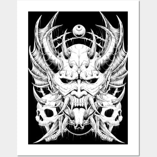 ONI SKULL ARTWORK Posters and Art